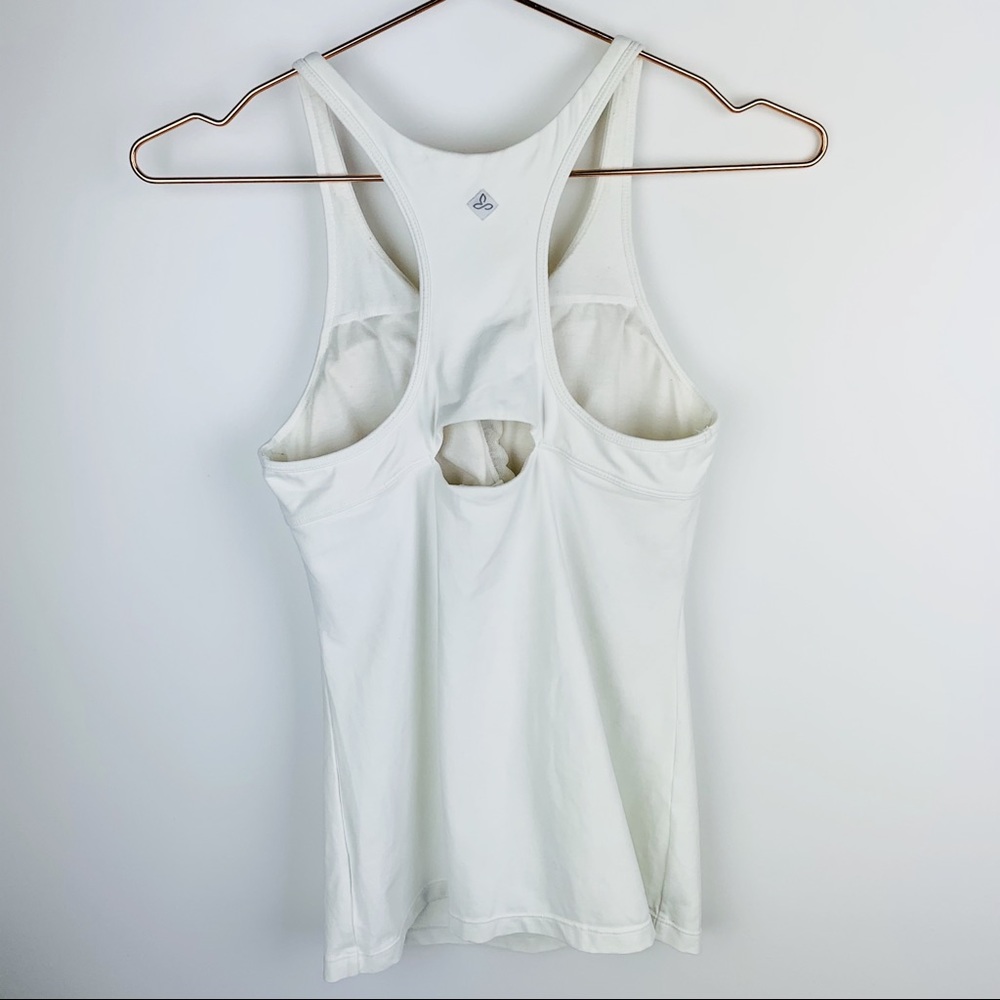 PrAna Women’s Sabin‎ T-Back Top White - Picture 6 of 12